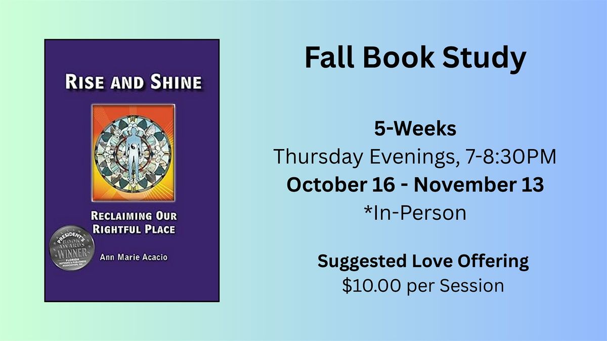 Fall Book Study Rise and Shine: Reclaiming Our Rightful Place, 16 October | Event in Emmaus | AllEvents