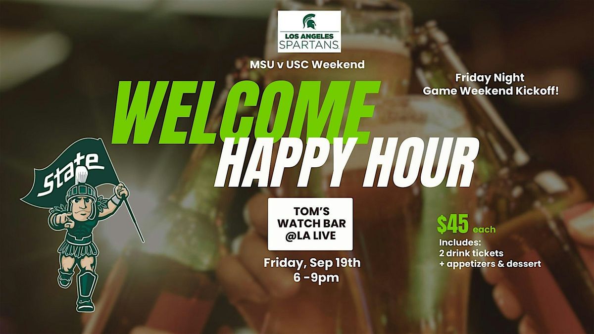 LA Spartans Welcome Happy Hour, 19 September | Event in Los Angeles | AllEvents