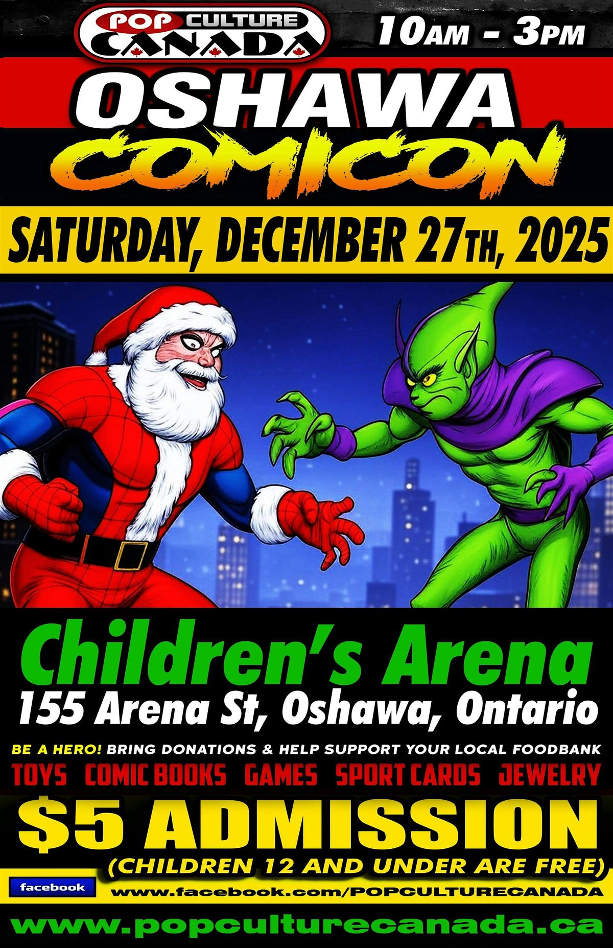 Oshawa  ComiCon :  December 27th 2025  :  Comic Con, 27 December | Event in Oshawa | AllEvents