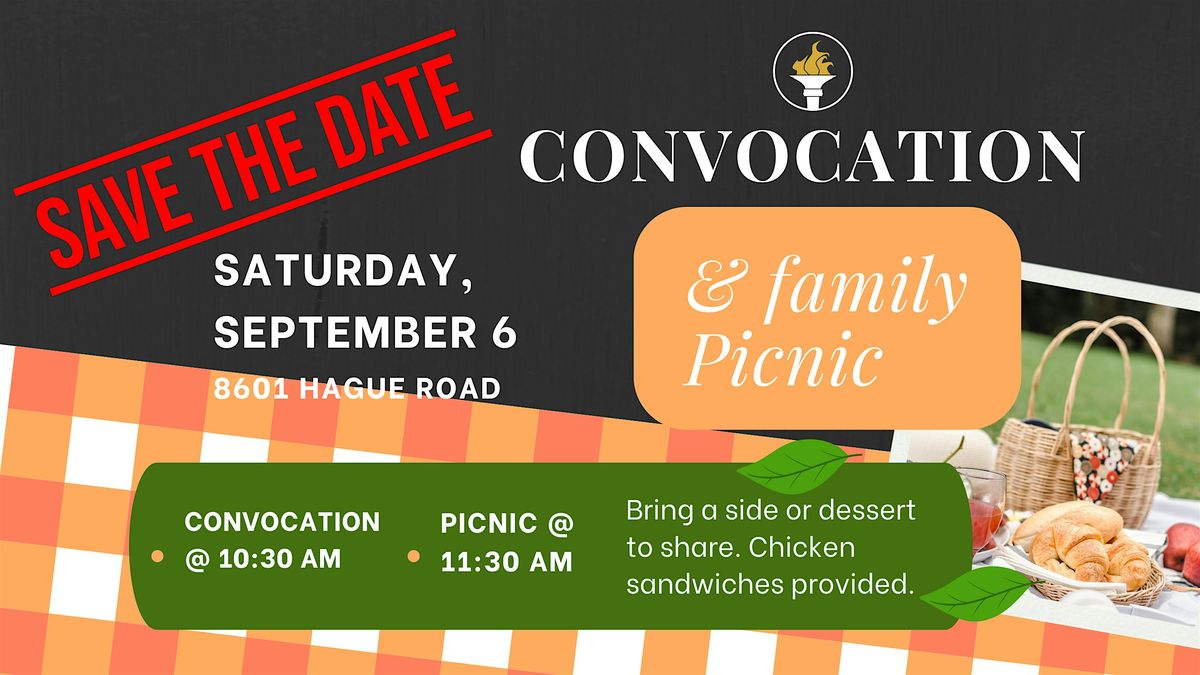 Convocation & Family Picnic, 6 September | Event in Indianapolis | AllEvents