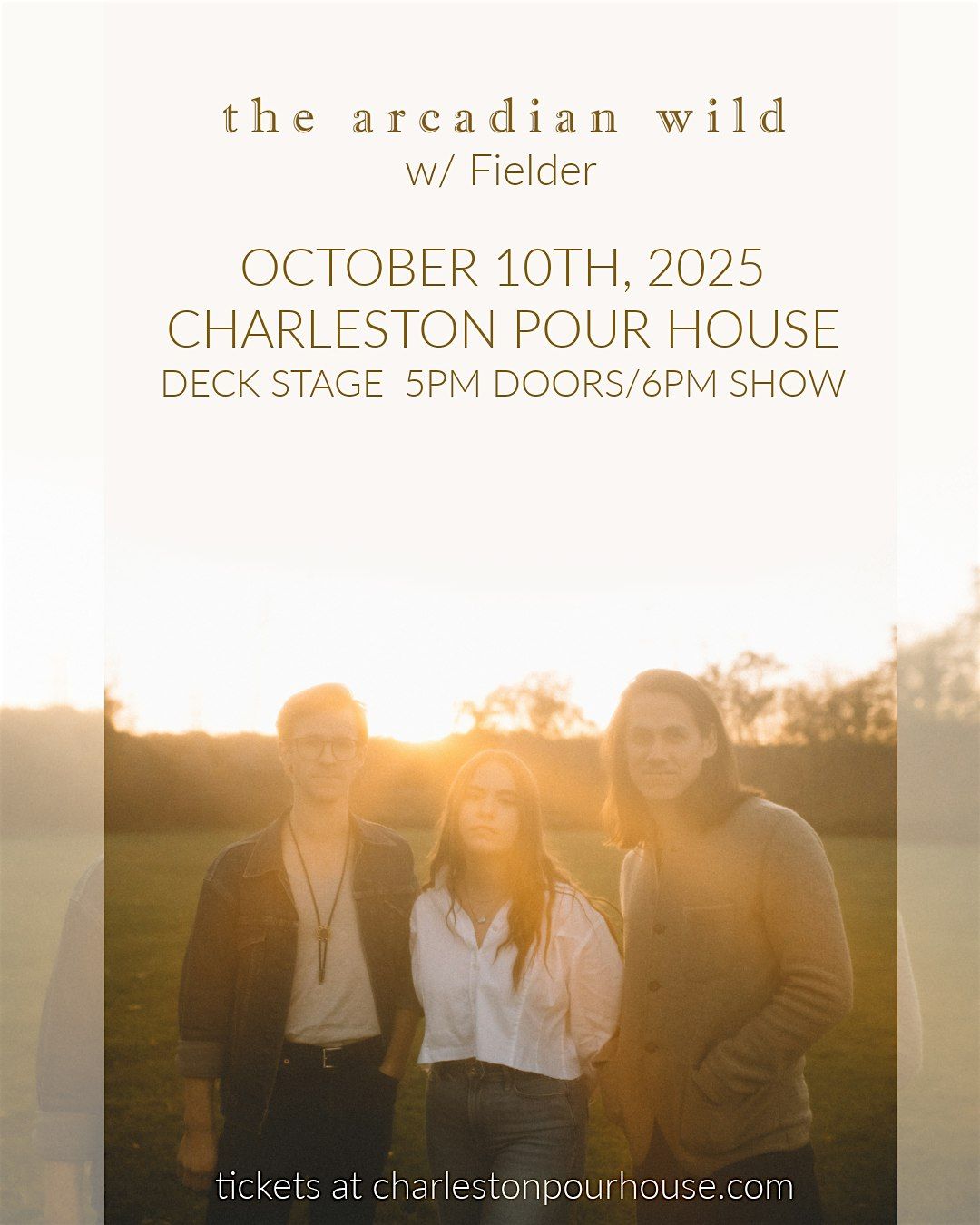 The Arcadian Wild w/ Fielder, 10 October | Event in Charleston | AllEvents
