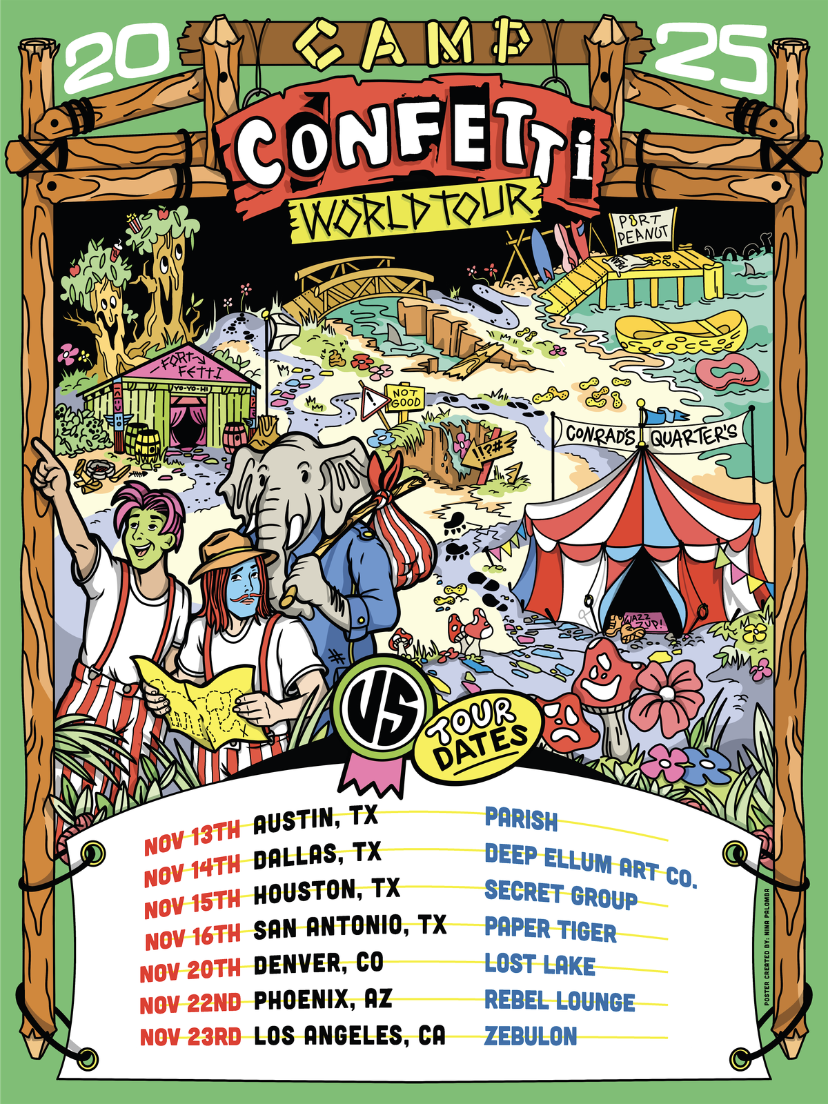 CONFETTI on the CAMP CONFETTI WORLD TOUR, 15 November | Event in Houston | AllEvents