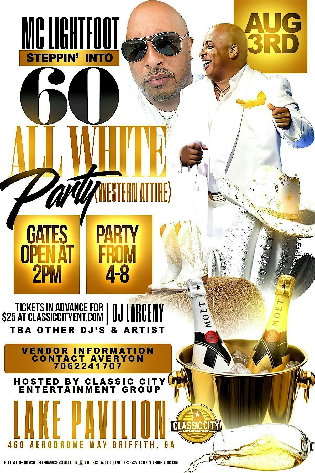 MC Lightfoot Steppin' Into 60, 3 August | Event in Griffin | AllEvents