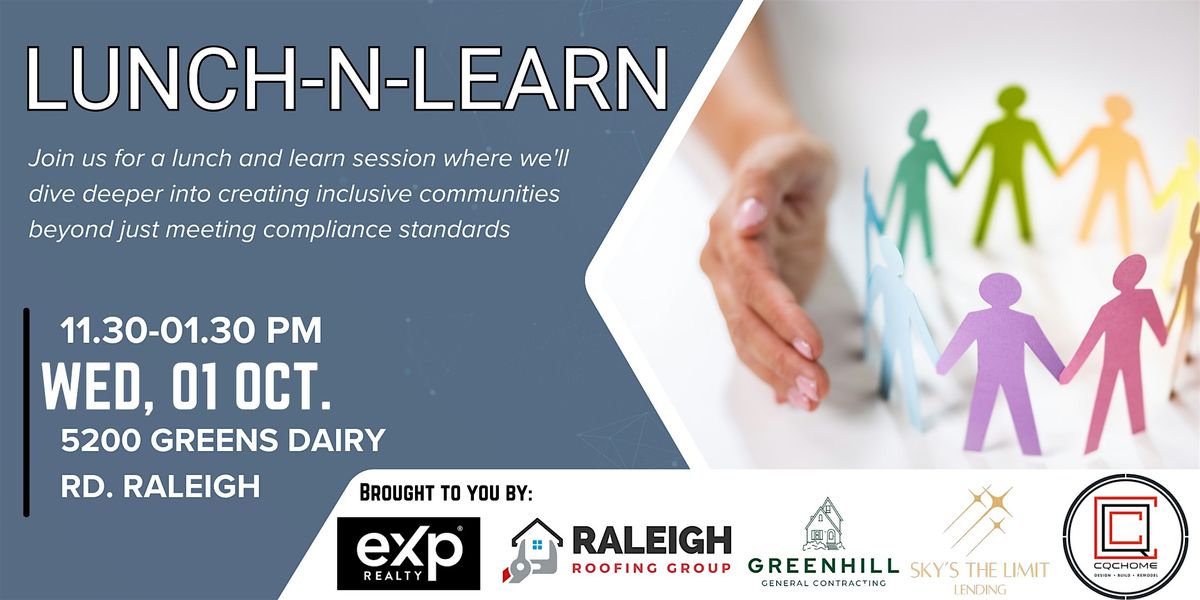 eXp Lunch-n-Learn: Beyond Compliance, Creating Inclusive Communities, 1 October | Event in Raleigh | AllEvents
