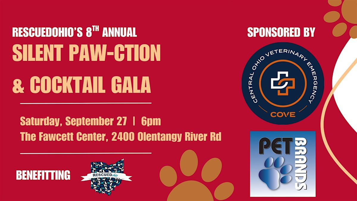 Going, Going, Gone to the Dogs! Cocktail Gala & Silent PAWction Fundraiser, 27 September | Event in Columbus