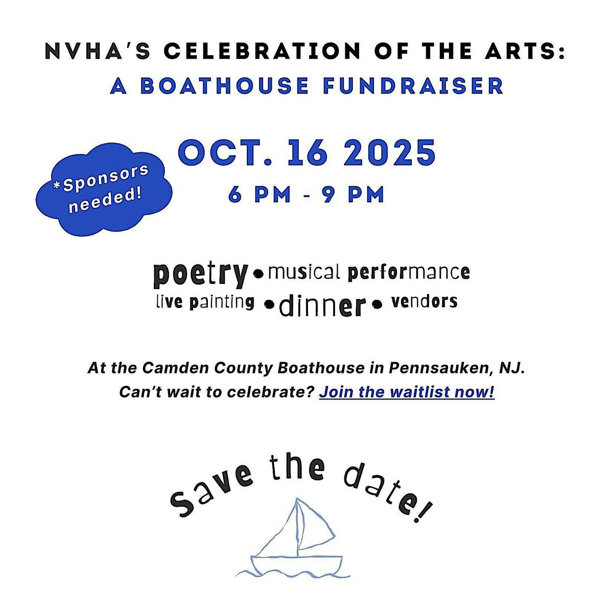 NVHA's Celebration of the Arts: A Boathouse Fundraiser, 16 October | Event in Pennsauken | AllEvents