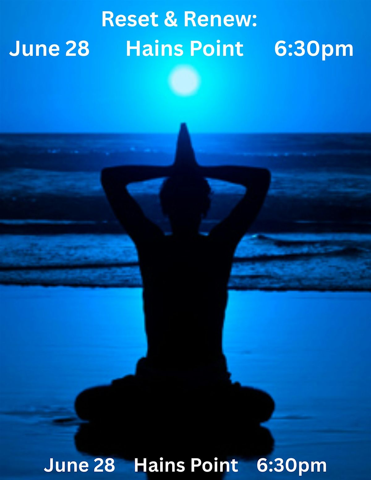 Reset & Renew: New Moon Yoga Workshop, 28 June | Event in Washington | AllEvents
