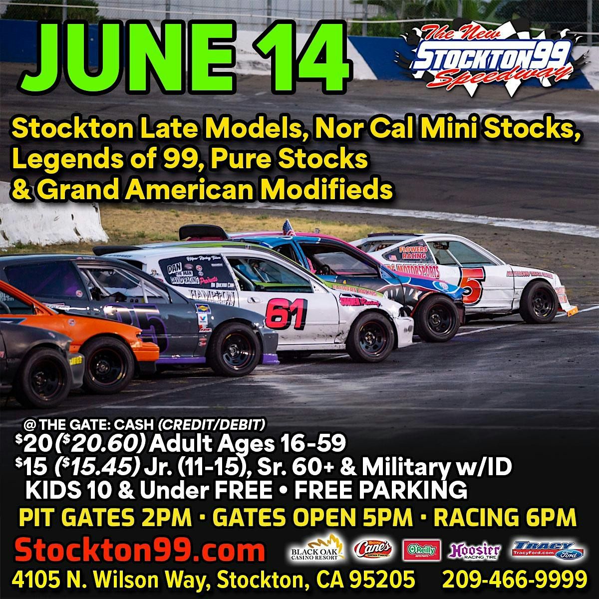 Stockton Late Models, Legends of 99 & more! @ the Stockton 99 Speedway, 14 June | Event in Stockton | AllEvents
