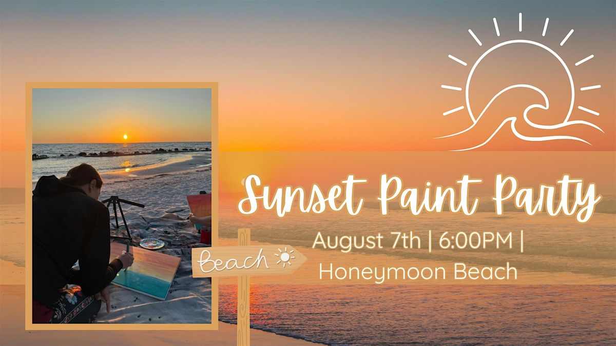 Sunset Painting Party On Honeymoon Island Beach | Event in Dunedin | AllEvents
