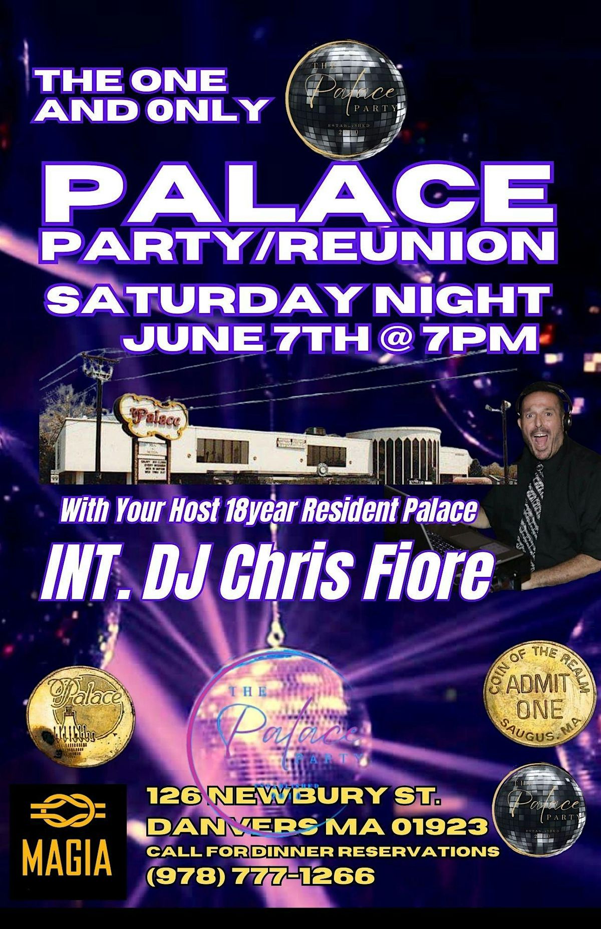 THE PALACE PARTY / REUNION | Event in Danvers | AllEvents