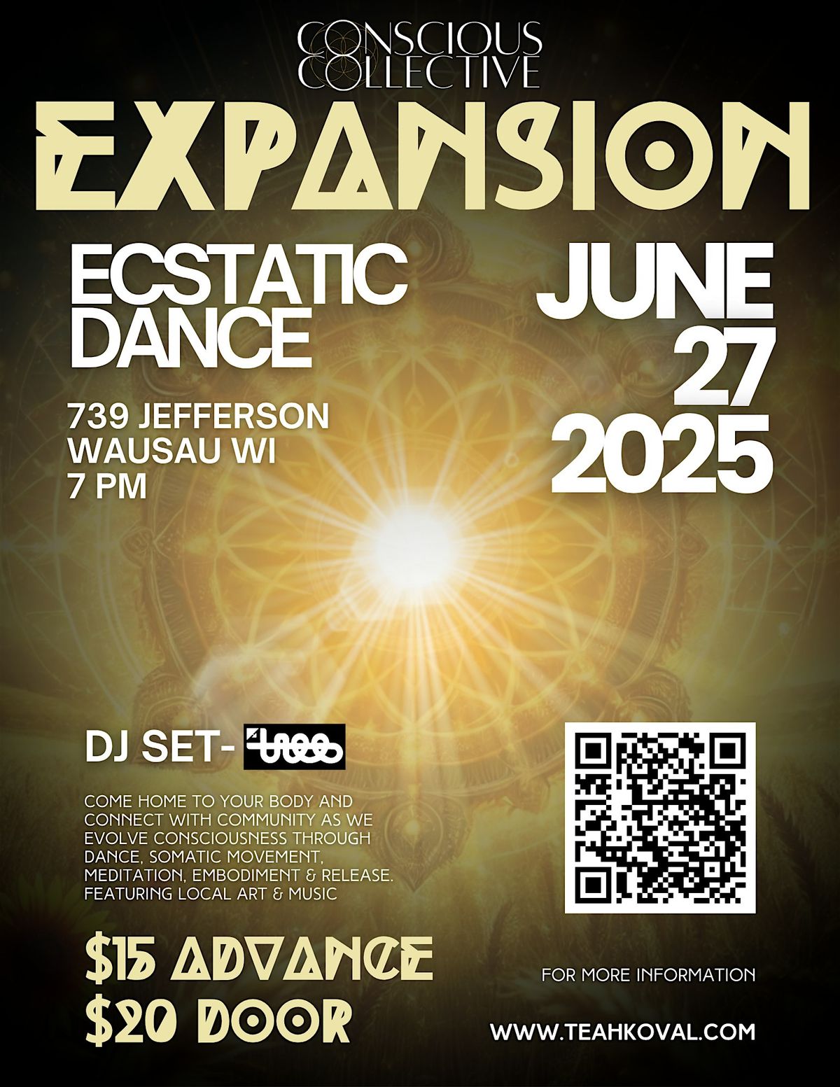 Expansion Ecstatic Dance, 27 June | Event in Wausau | AllEvents