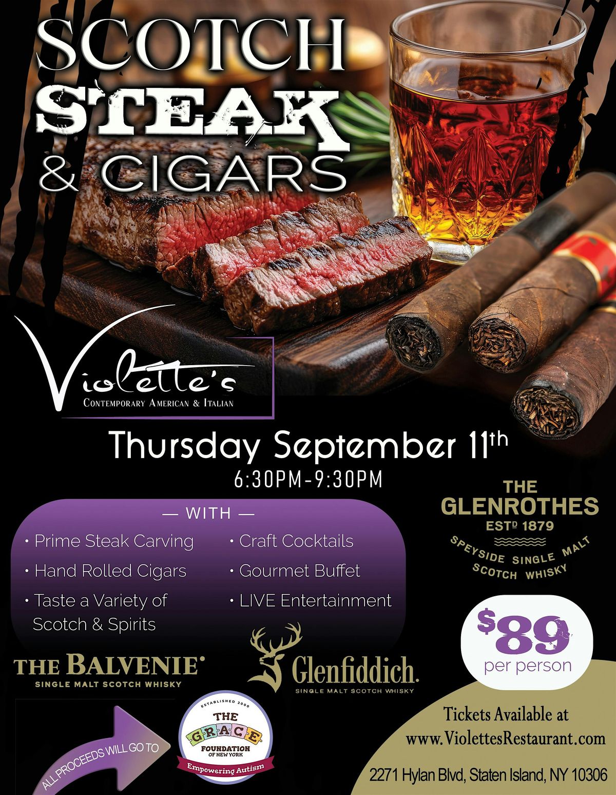 Scotch, Steak & Cigars, 11 September | Event in Staten Island | AllEvents