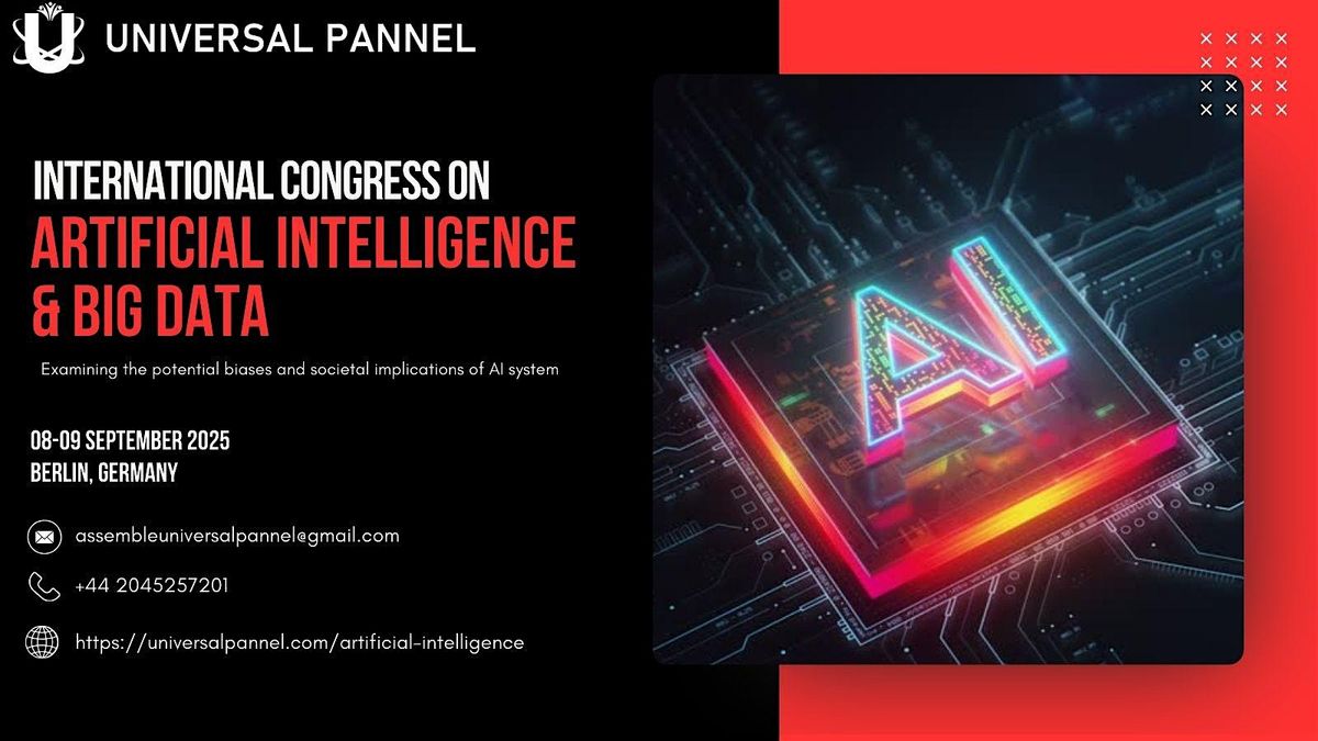 International Congress on Artificial Intelligence and Big Data, 8 September | Event in Berlin | AllEvents
