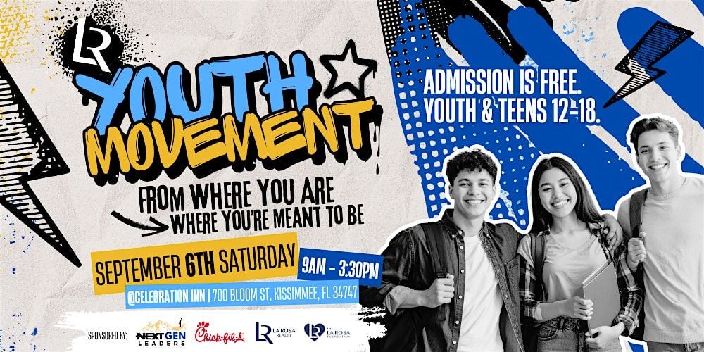 Youth Movement 2025 – From Where You Are To Where You're Meant To Be, 6 September | Event in Celebration