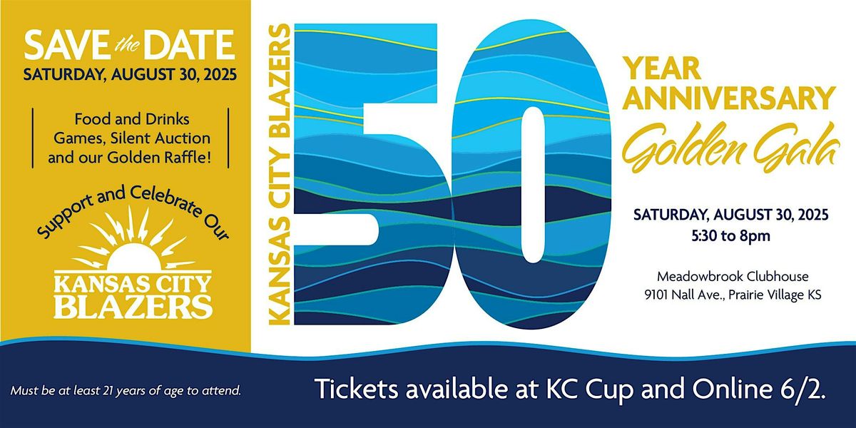 Kansas City Blazers Golden Gala, 30 August | Event in Prairie Village | AllEvents