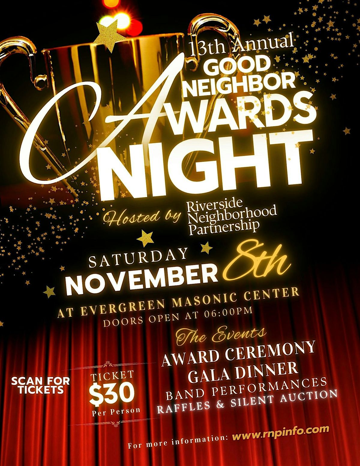 13th Annual Good Neighbor Awards Night Gala, 8 November | Event in Riverside | AllEvents