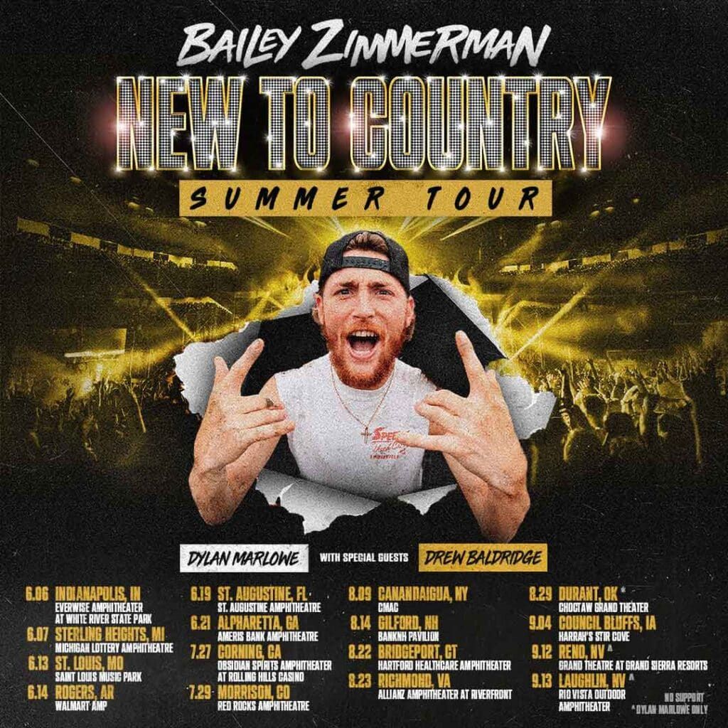 Bailey Zimmerman at Grand Sierra Theatre, 12 September | Event in Reno | AllEvents