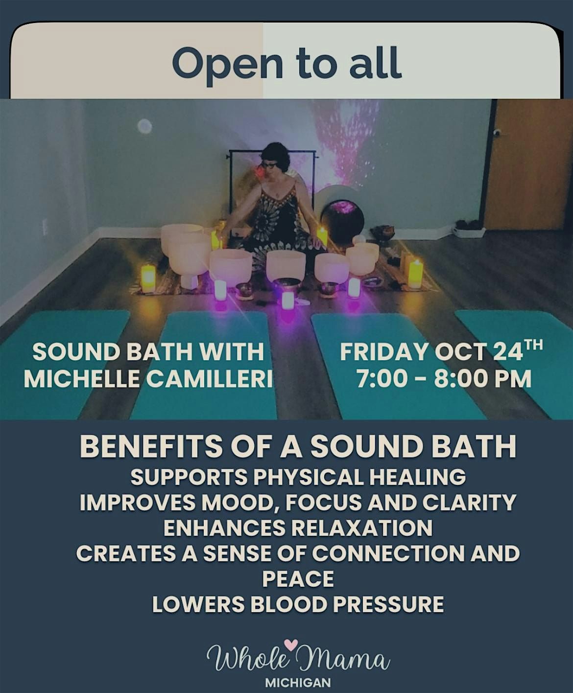 Sound Bath with Michelle Camilleri, 24 October | Event in Brighton | AllEvents