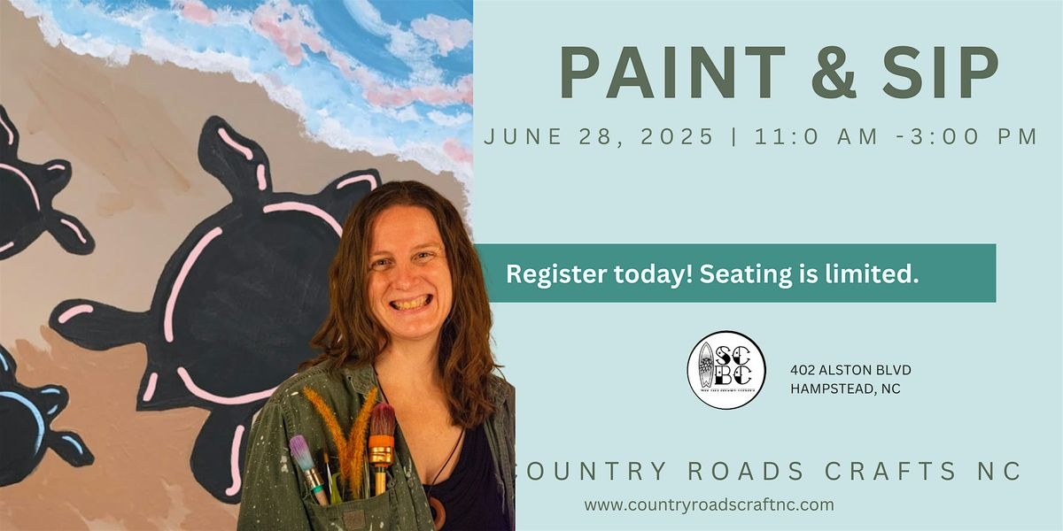 Paint & Sip - Turtle Family, 28 June | Event in Hampstead | AllEvents