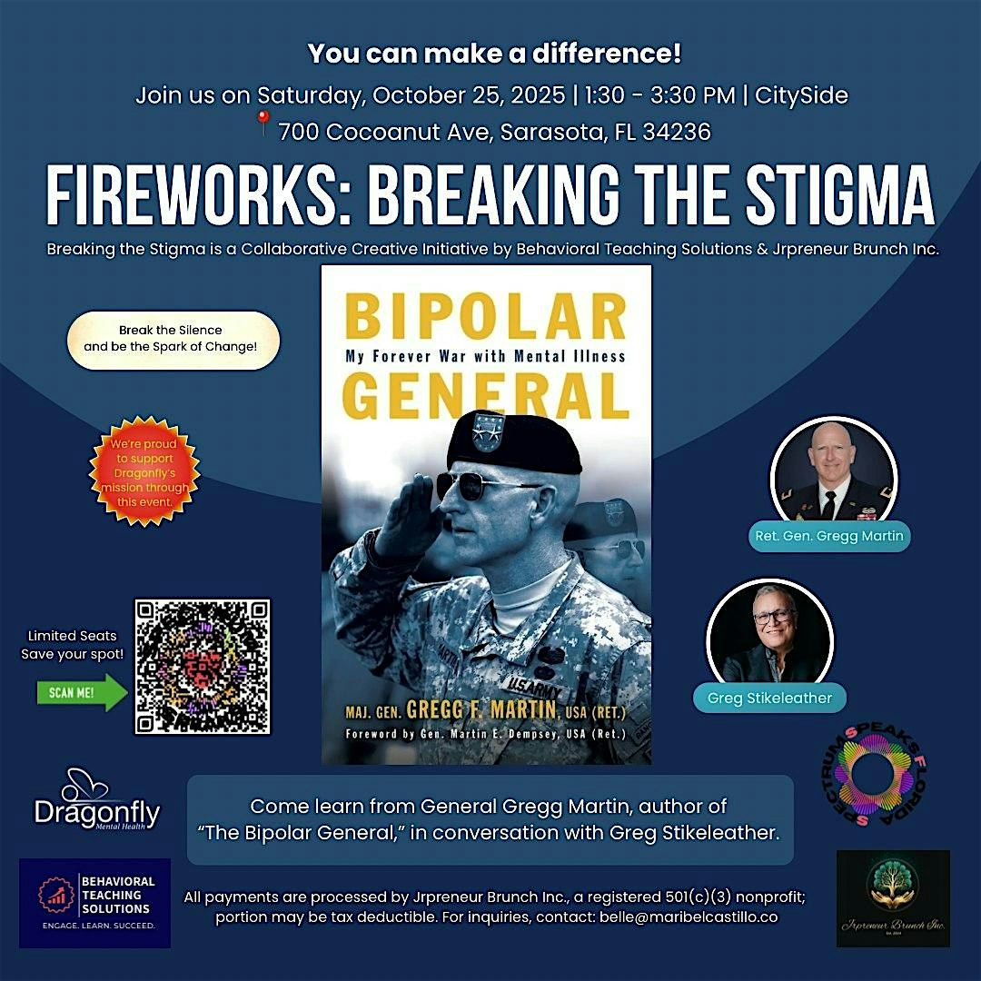 Fireworks: Breaking the Stigma with the Author of The Bipolar General, 25 October | Event in Sarasota | AllEvents