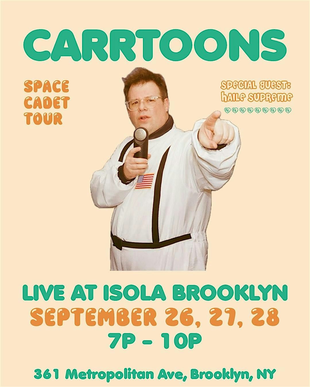 Isola Brooklyn Presents: Carrtoons, 26 September | Event in Brooklyn | AllEvents