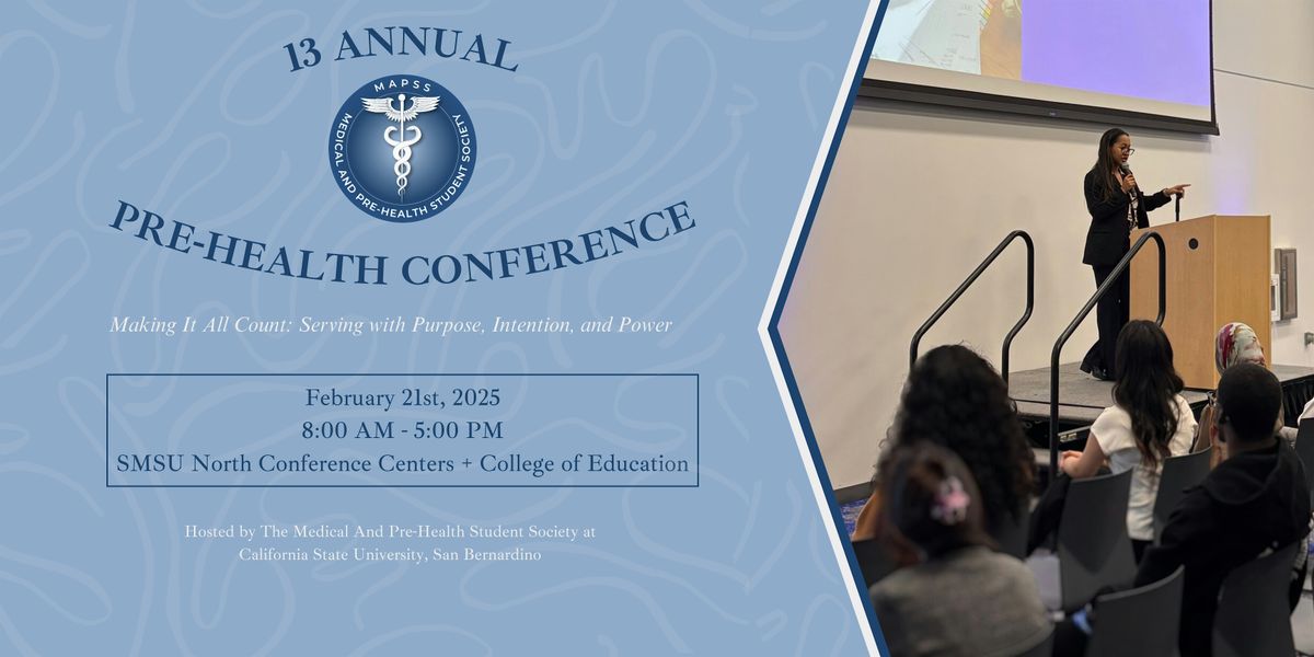 13th Annual MAPSS Pre-Health Conference, 21 February | Event in San Bernardino | AllEvents