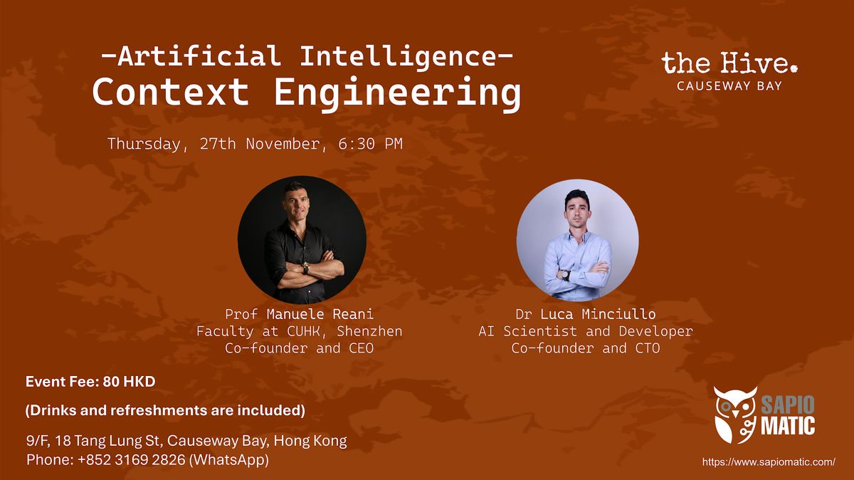 Context Engineering in Generative AI, 27 November | Event in Hong Kong | AllEvents