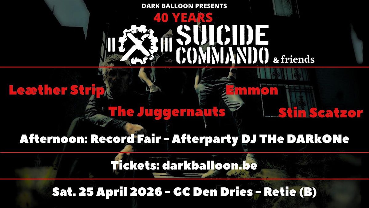 Suicide Commando & Friends, 25 April | Event in Retie | AllEvents