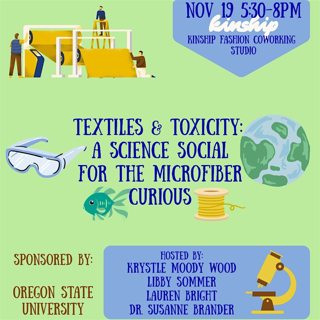Textiles & Toxicity: A Science Social for the Microfiber Curious, 19 November | Event in Portland | AllEvents