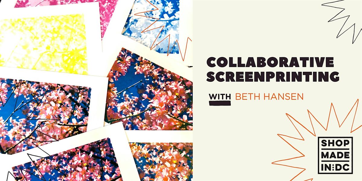 Collaborative Screenprinting w/ Beth Hansen, 28 June | Event in Washington | AllEvents