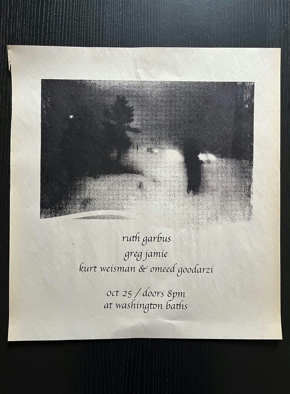 Kurt Weisman & Omeed Goodarzi, Ruth Garbus,, Greg Jamie, 25 October | Event in Portland | AllEvents