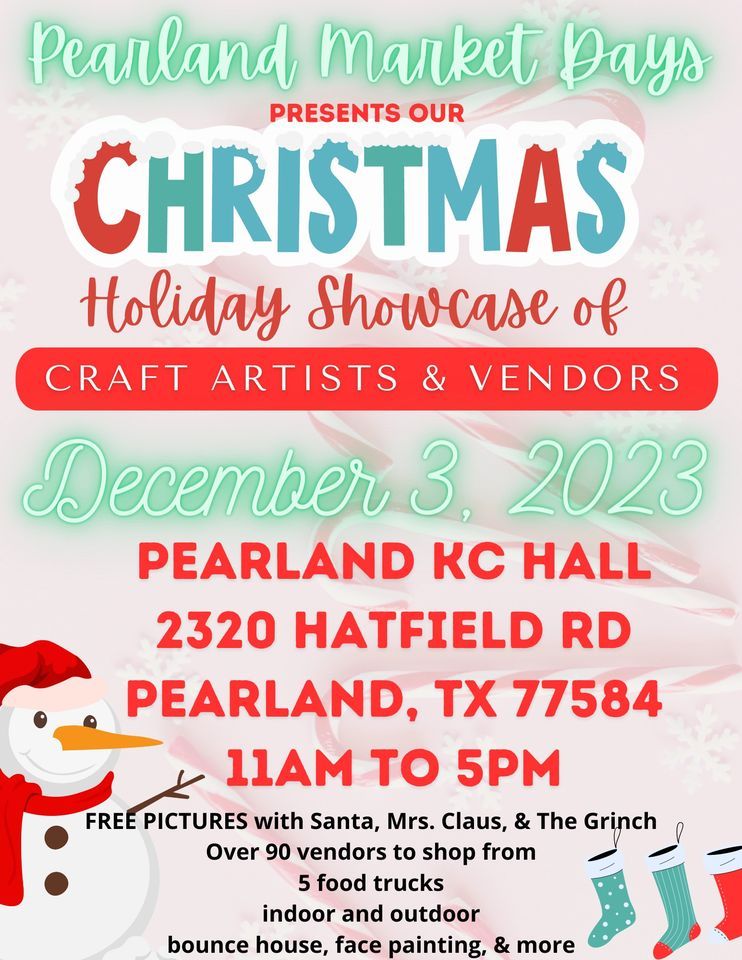 Christmas Holiday Showcase hosted by Pearland Market Days, Shadow Creek