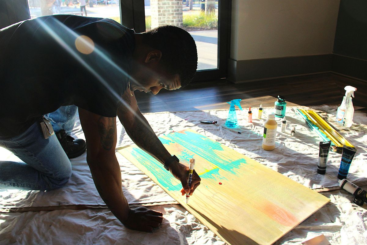 Vibe on Canvas: An Intro to Abstract Expression with Ty Davis, 15 November | Event in North Charleston | AllEvents