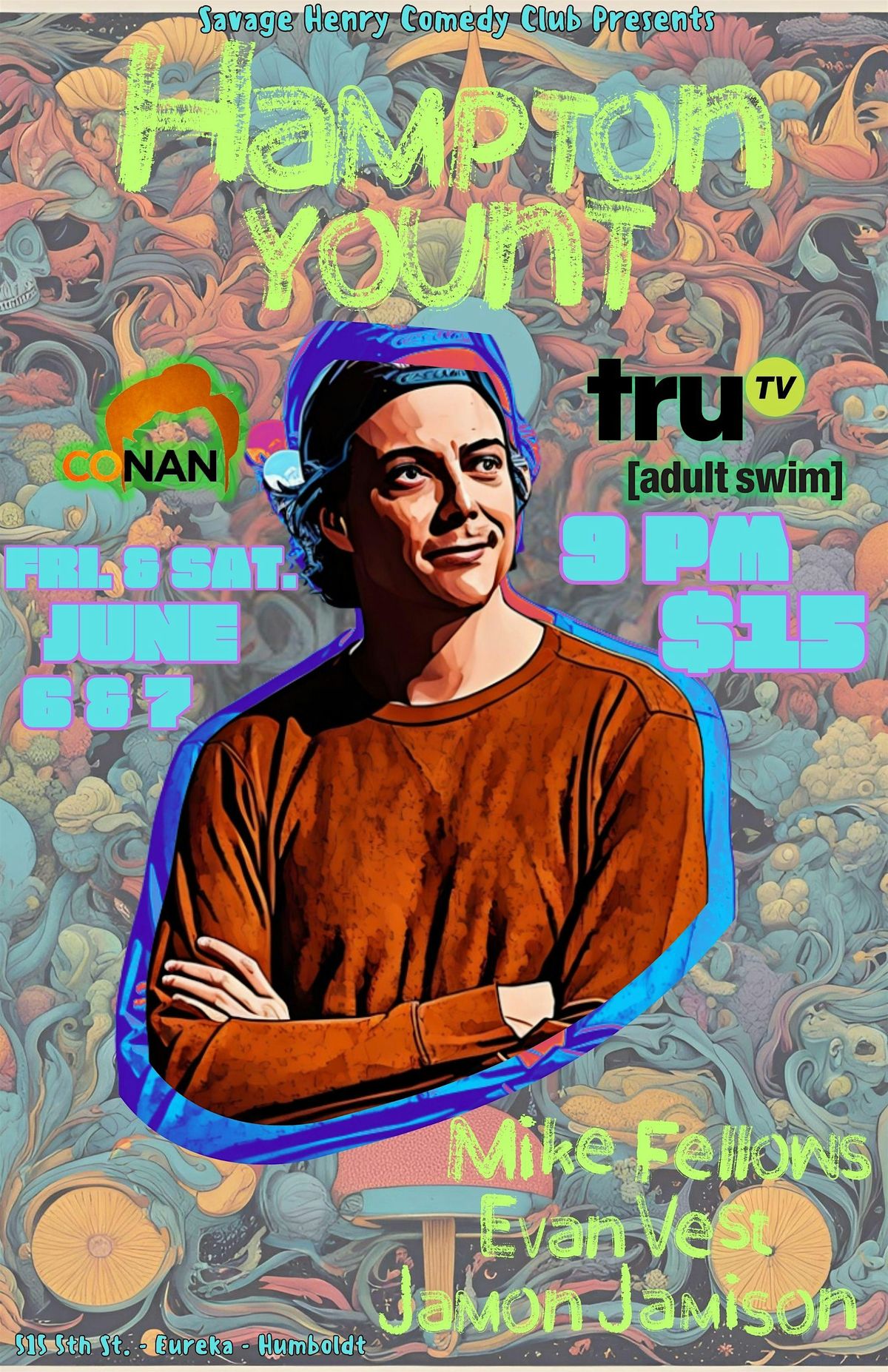 Hampton Yount headlines the Club, 6 June | Event in Eureka | AllEvents
