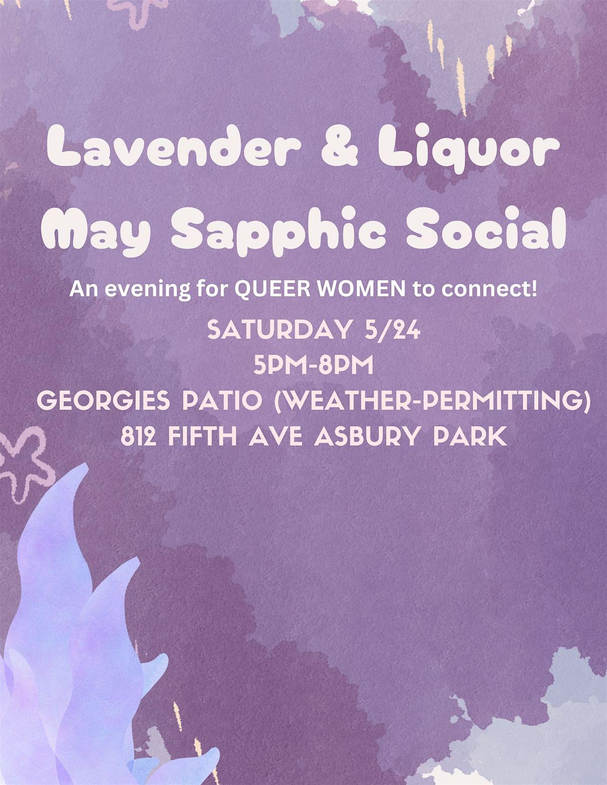 Lavender & Liquor: A May Sapphic Social | Event in Asbury Park | AllEvents