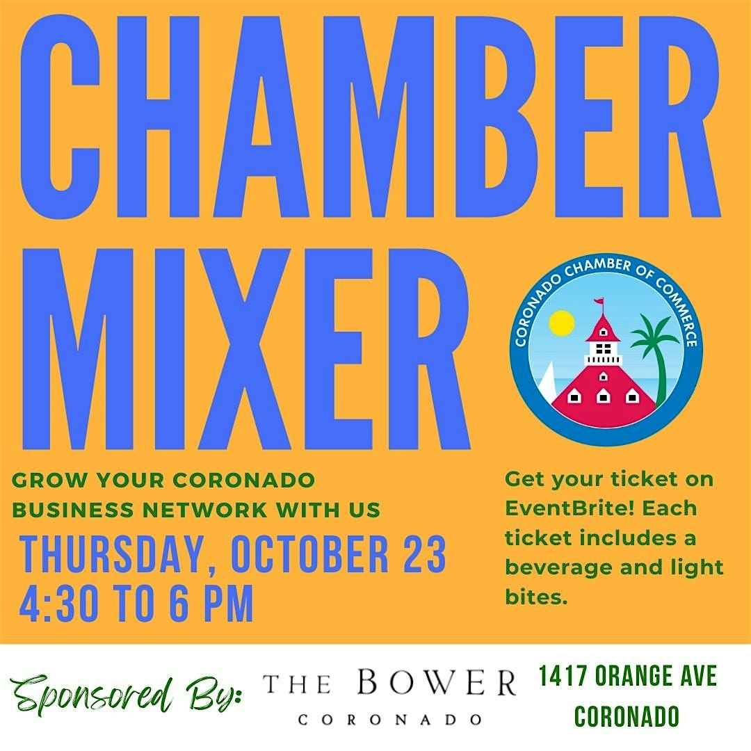 Coronado Chamber of Commerce's  October Networking Mixer, 23 October | Event in Coronado | AllEvents