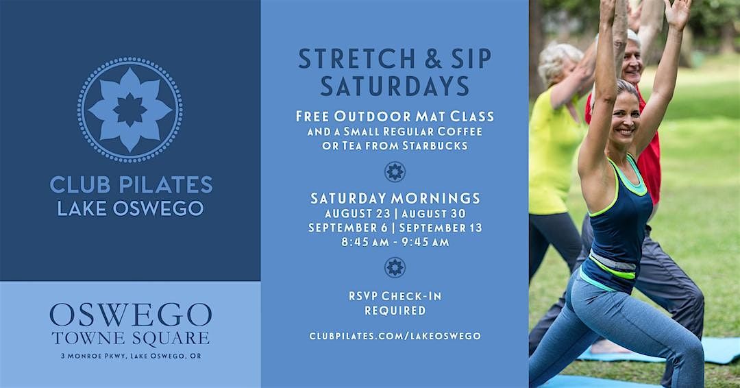 Stretch & Sip Saturdays, 23 August | Event in Lake Oswego | AllEvents