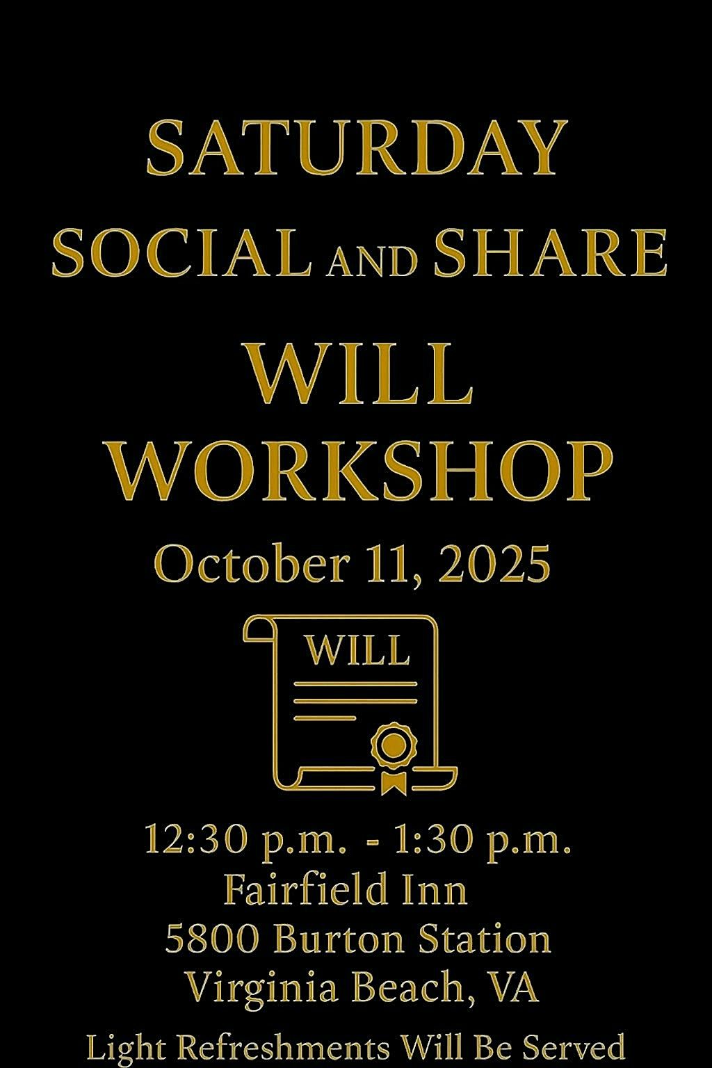 Saturday Social & Share!!, 11 October | Event in Virginia Beach | AllEvents
