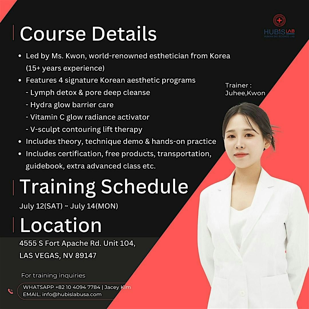 Advnaced Korean Aesthetic Hands-on Technique Training in Las Vegas, 12 July | Event in Las Vegas | AllEvents