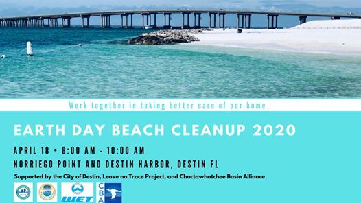 Earth Day Beach Cleanup 2020 At Norriego Point Destin