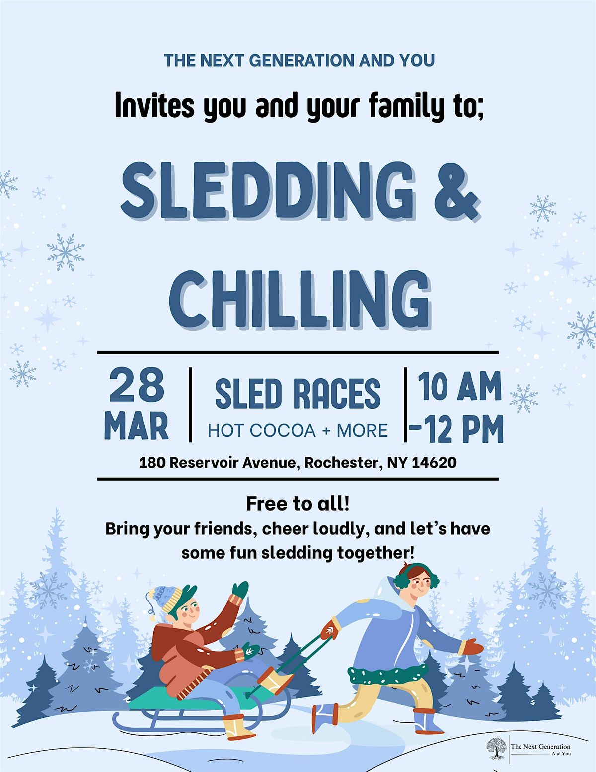 Sledding & Chill, 28 March | Event in Rochester | AllEvents