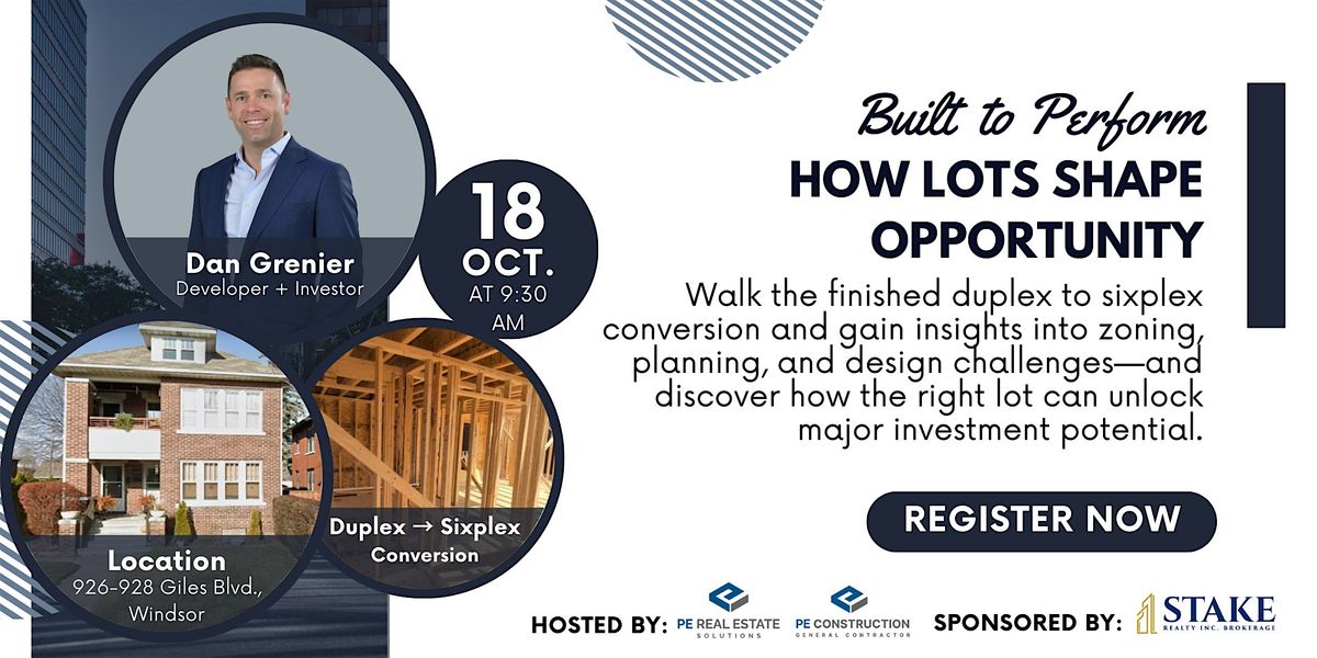 Built To Perform: How Lots Shape Opportunity, 18 October | Event in Windsor | AllEvents