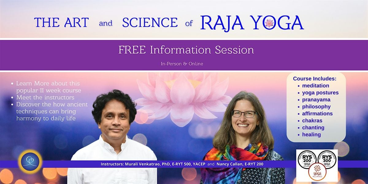 Art and Science of Raja Yoga - FREE Information Session | Event in Bothell | AllEvents