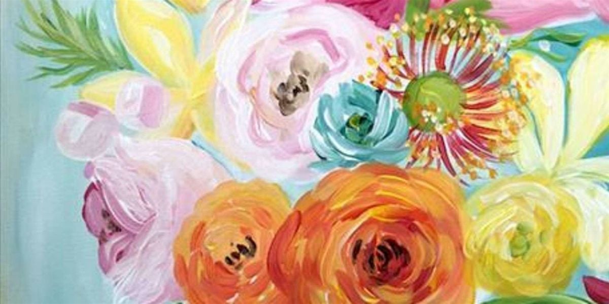 Bright Spring Flower Symphony - Paint and Sip by Classpop!™, 28 May | Event in Pasadena | AllEvents