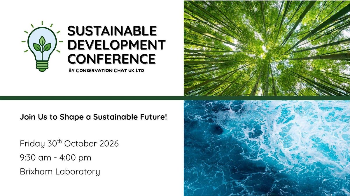 Sustainable Development Conference 2026, 30 October | Event in Brixham | AllEvents