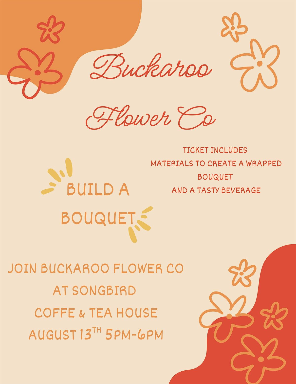 Build a Bouquet at Songbird, 13 August | Event in Phoenix | AllEvents