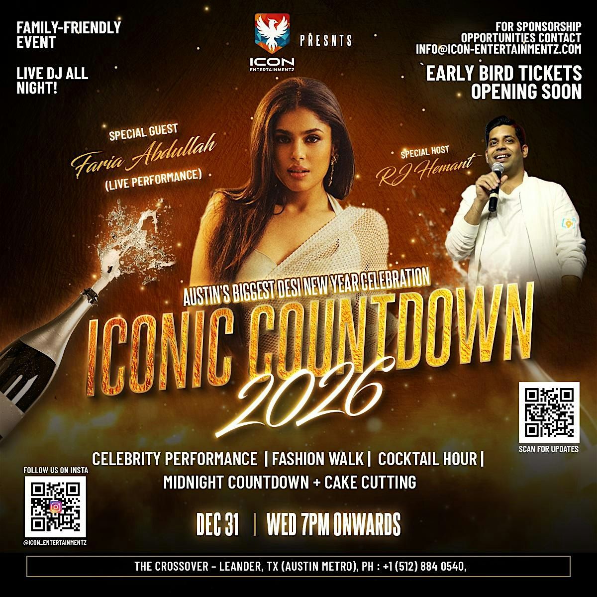 ICONIC Countdown - 2026, 31 December | Event in Leander | AllEvents