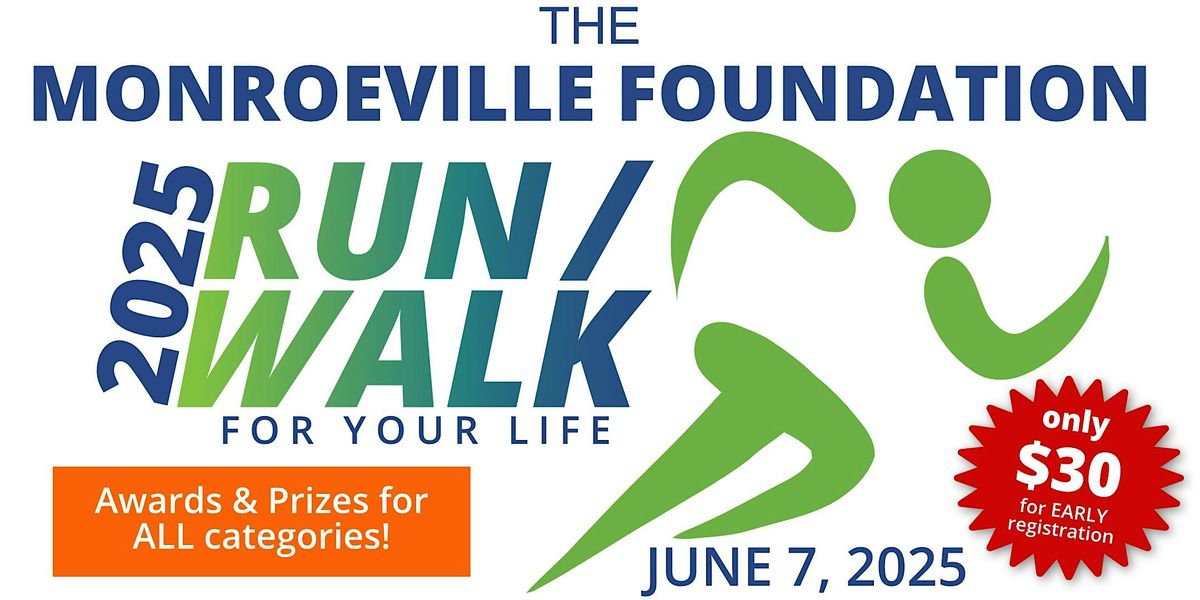 The Monroeville Foundation 2025 5k Run/3k Walk for Your Life, 7 June | Event in Monroeville | AllEvents