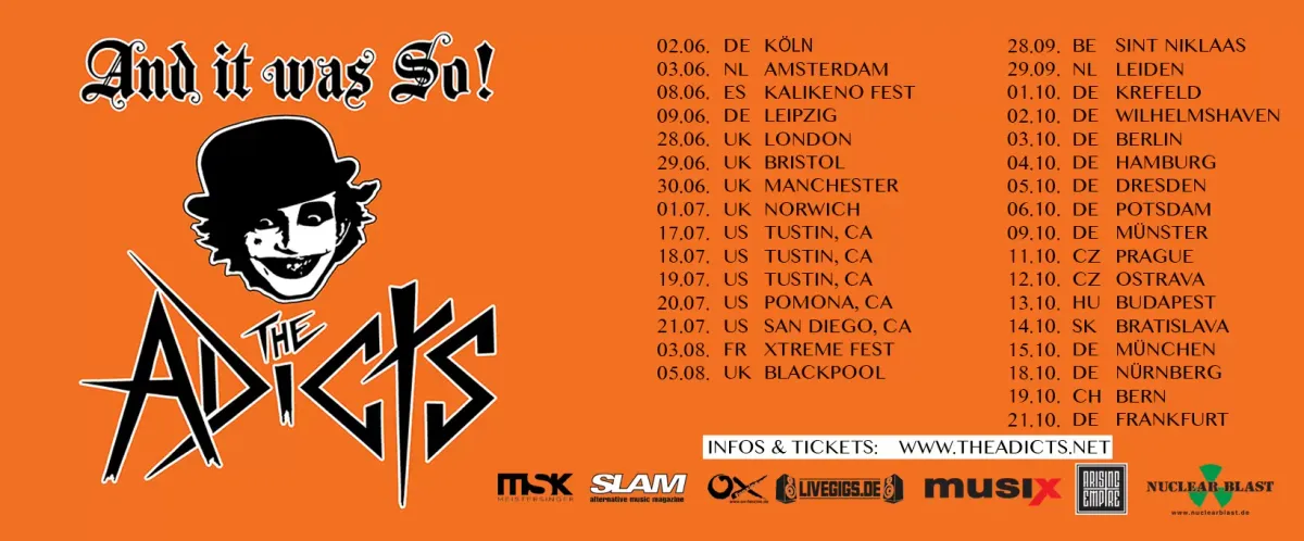 The Adicts, 4 October | Event in New York | AllEvents