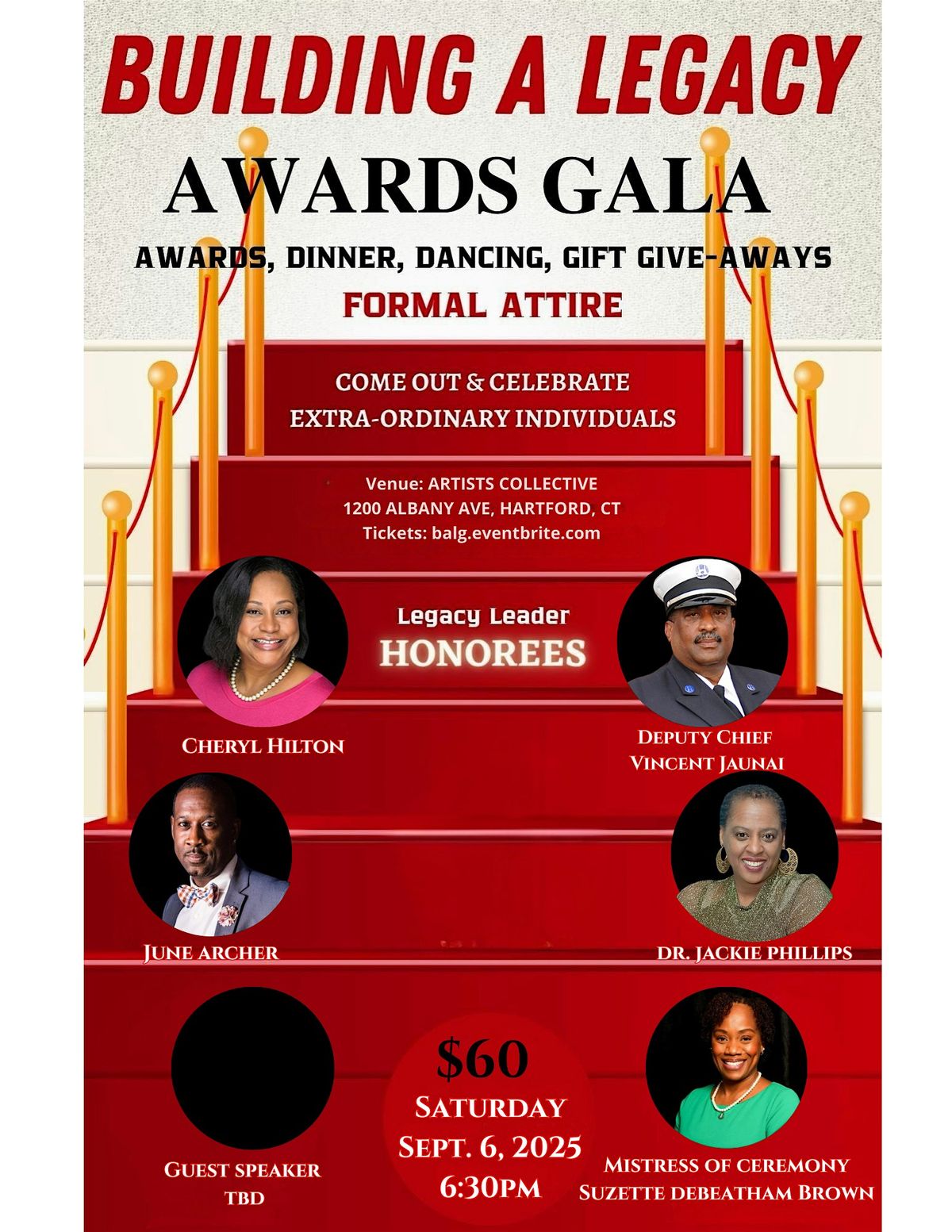 Building A Legacy Awards Gala, 6 September | Event in Hartford | AllEvents